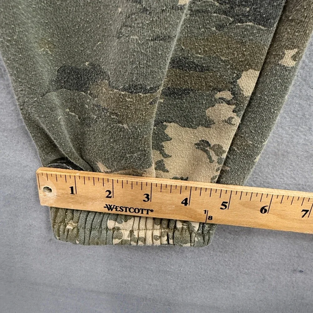 The North Face Mens Small Camo Fleece Joggers Green Camouflage Sweatpants